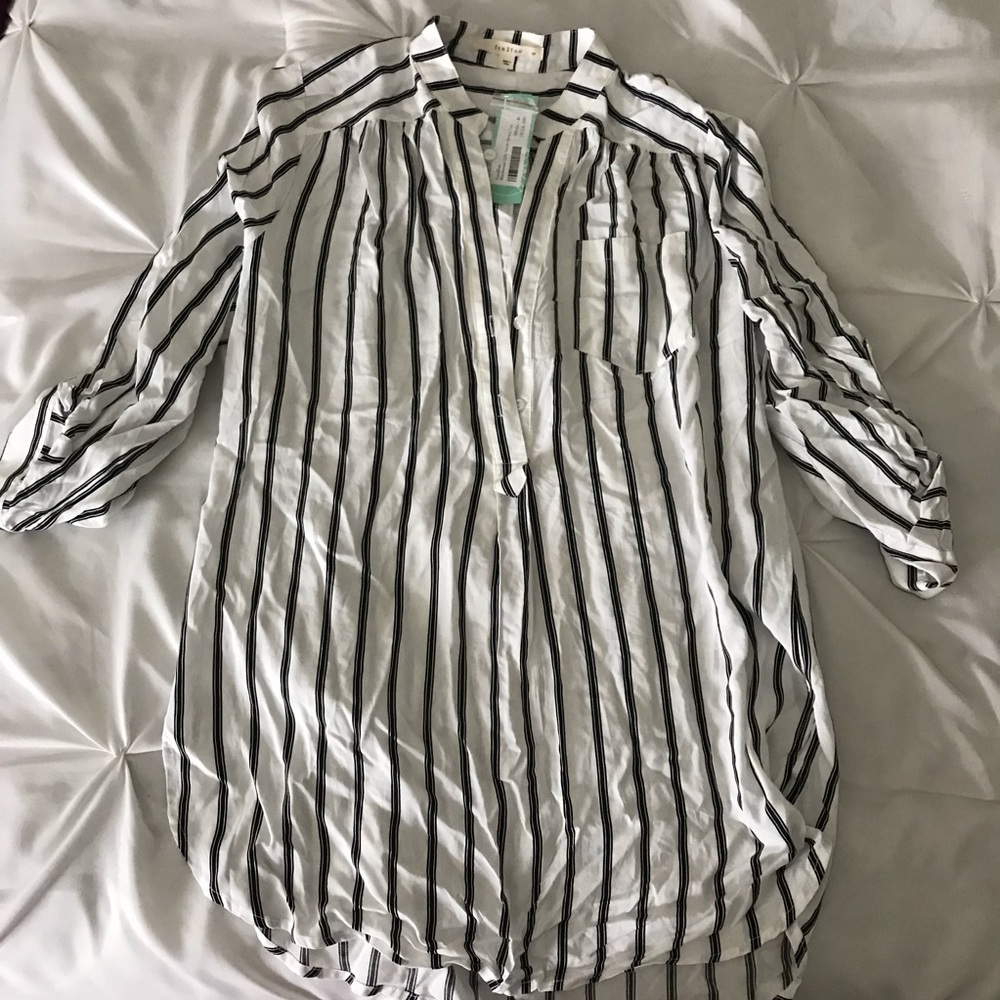 split neck top